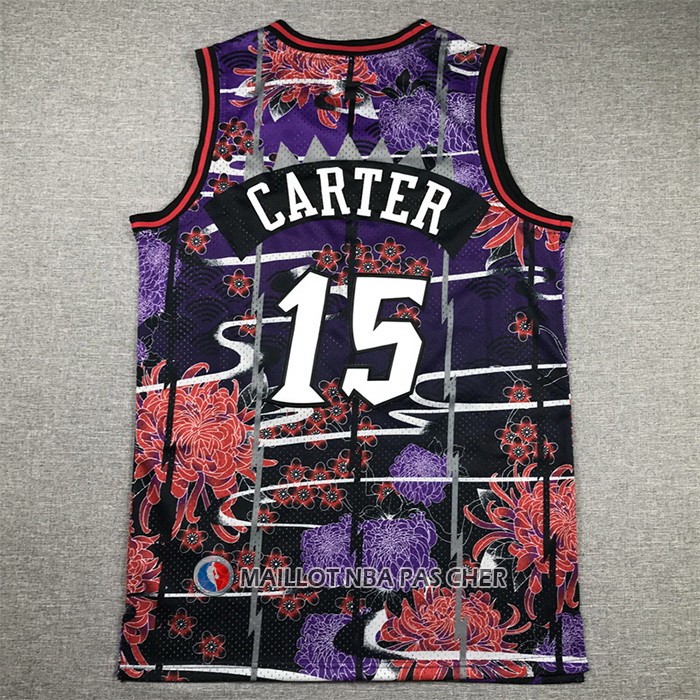 Maillot Tornto Raptors Vince Carter NO 15 Mitchell & Ness Lunar New Year Volet